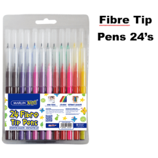 Marlin Fibre Tip Pens 24's